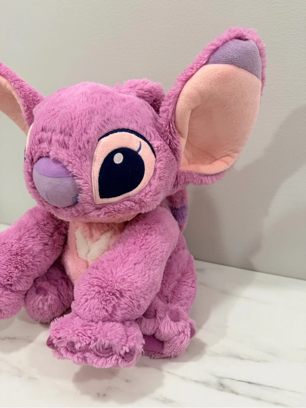 Disney Store Lilo & Stitch Angel Pink Purple Plush Stuffed Animal Toy Approx 14”